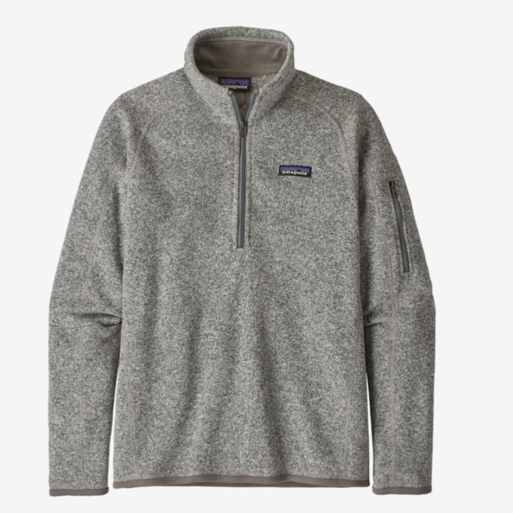 Patagonia Womens 1/4 zip gray pullover fleece